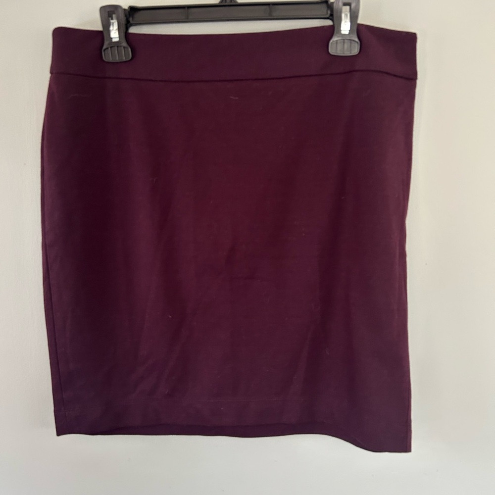Ann Taylor LOFT Womens Pencil Skirt Maroon size 12